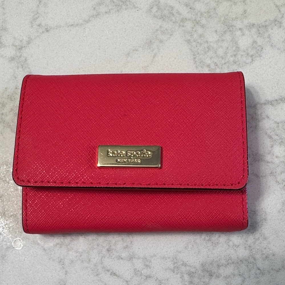 Kate Spade New York Coral Business Card Holder 🌸✨